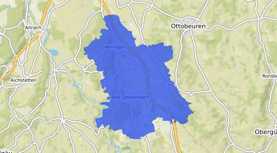 Bodenrichtwertkarte Bad Gr&ouml;nenbach Allgaeu